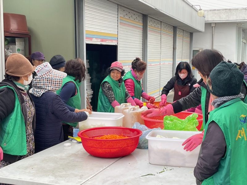 동내면새마을부녀회,반찬 나눔 봉사