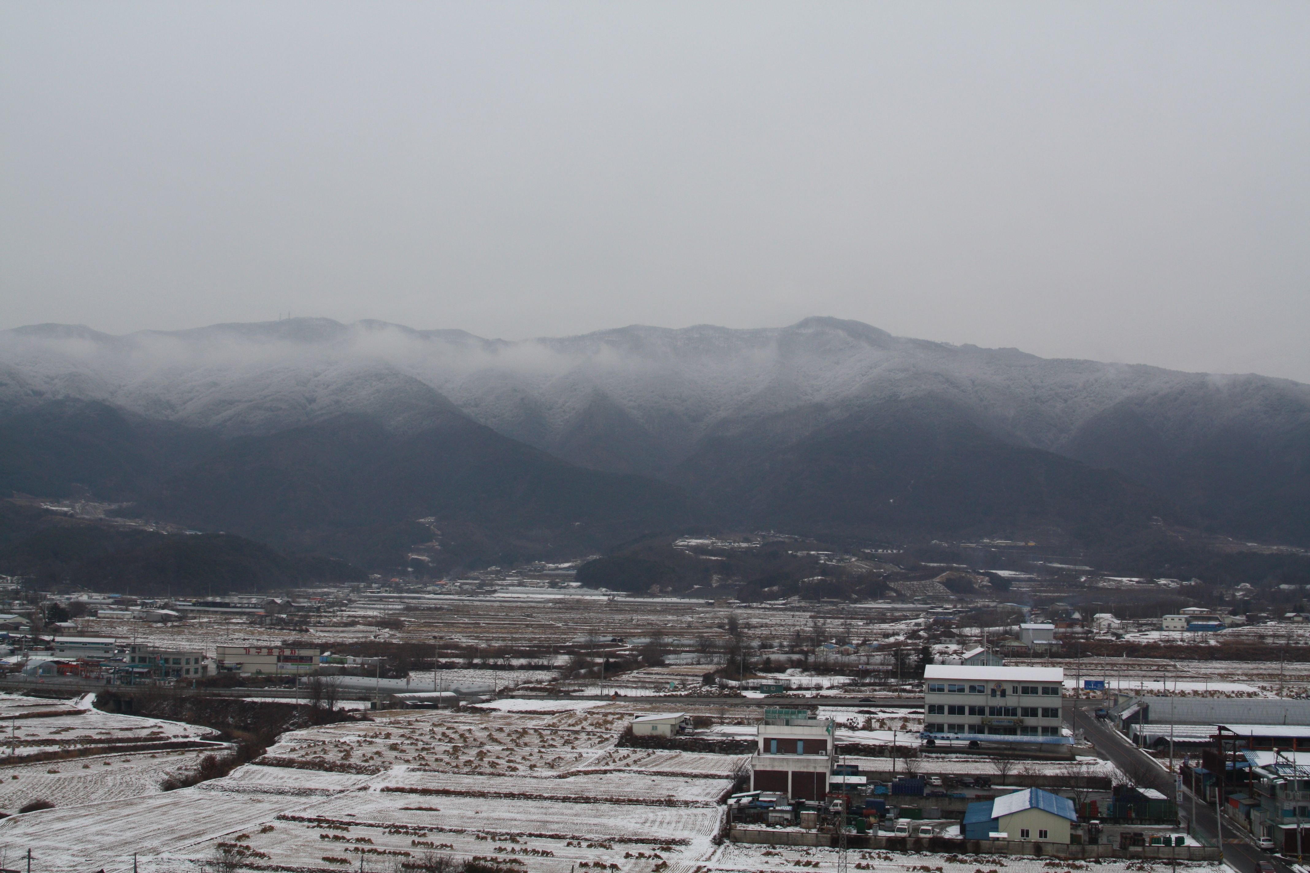 눈내린 대룡산