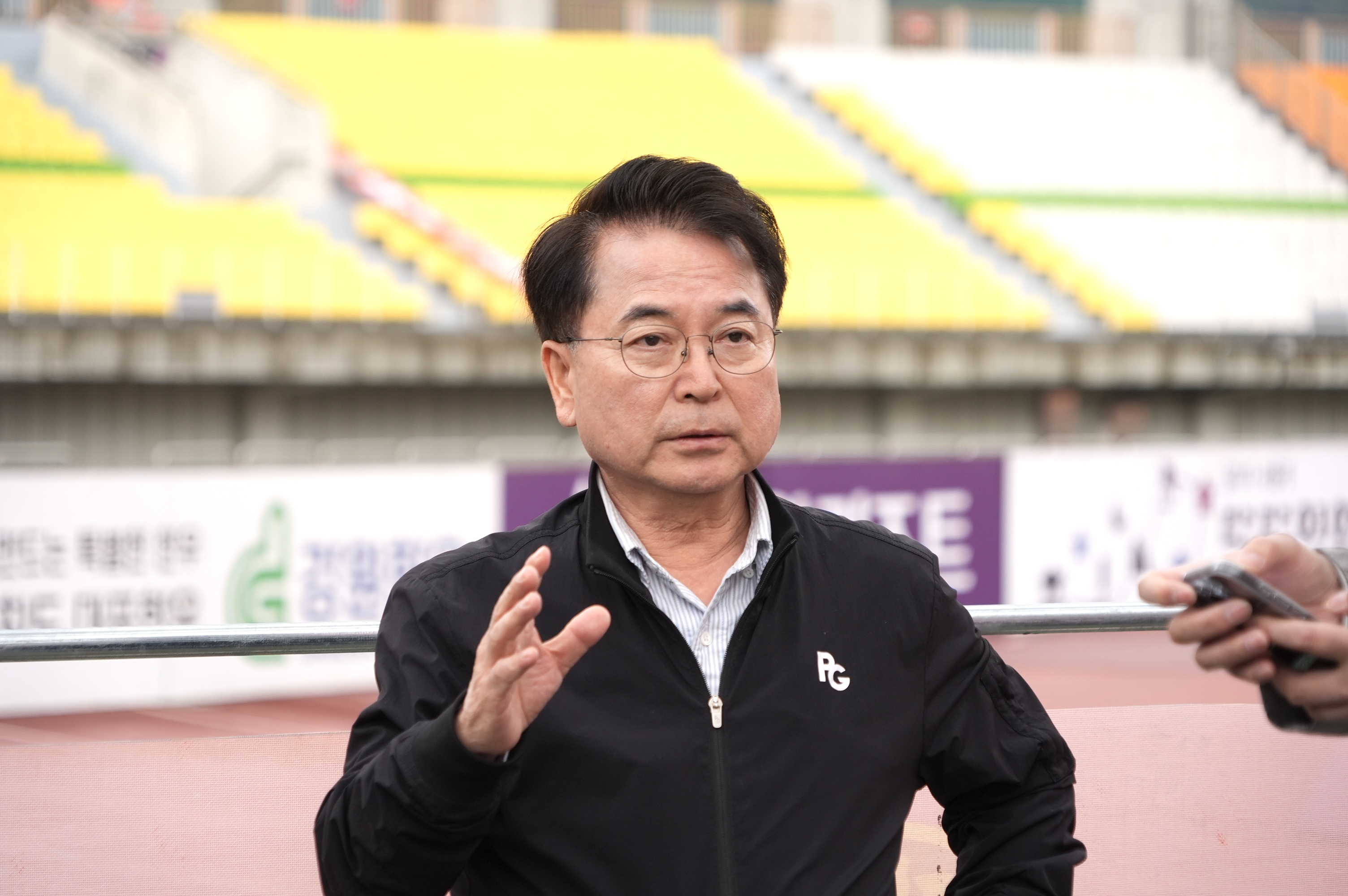 송암주경기장 가변석 현장점검