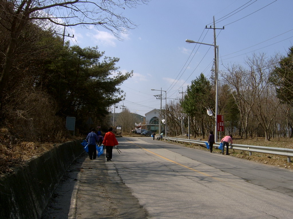 동면.부녀회.여성의용소방대 환경정화활동