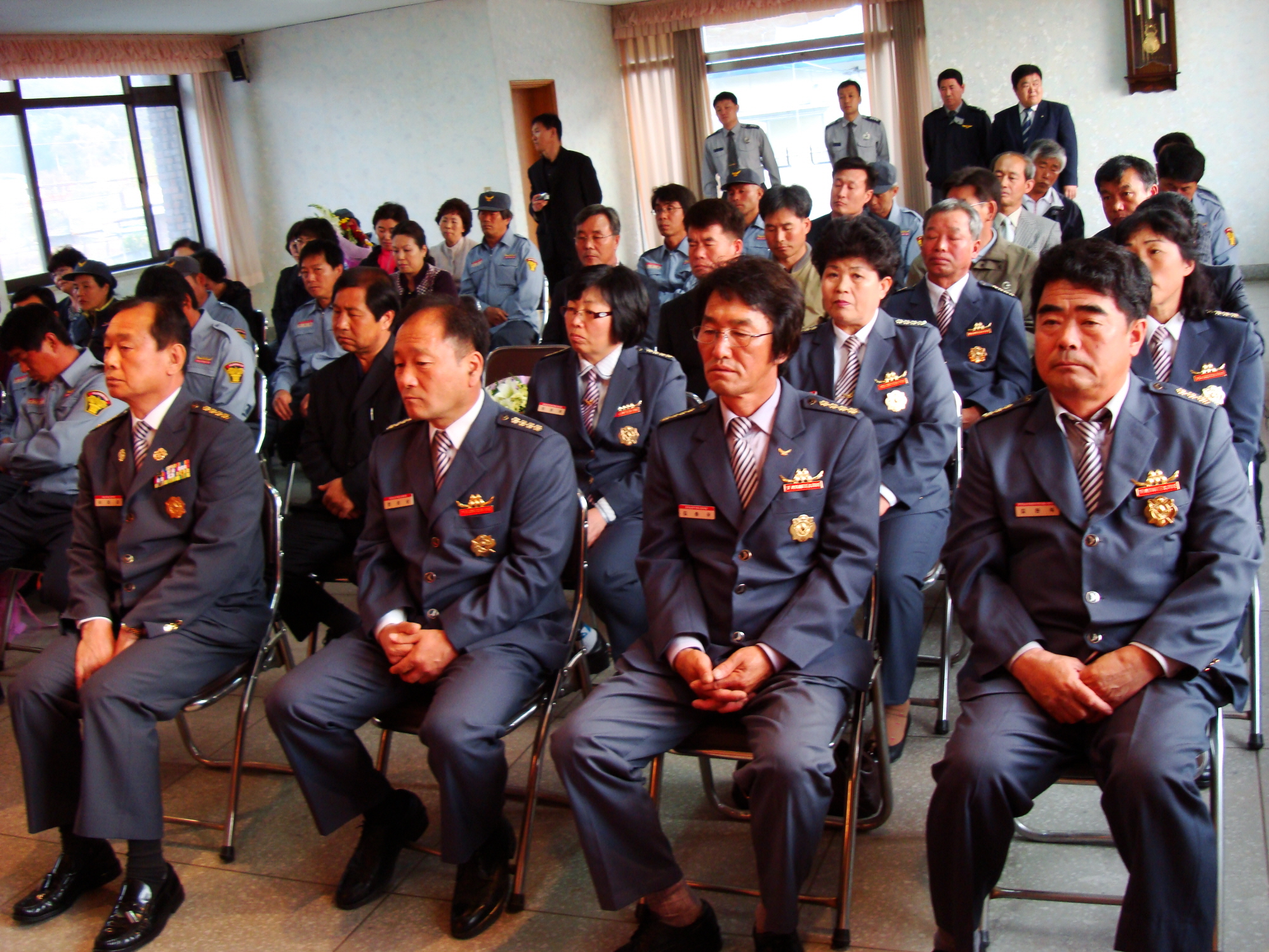 동면의용소방대장 이.취임식