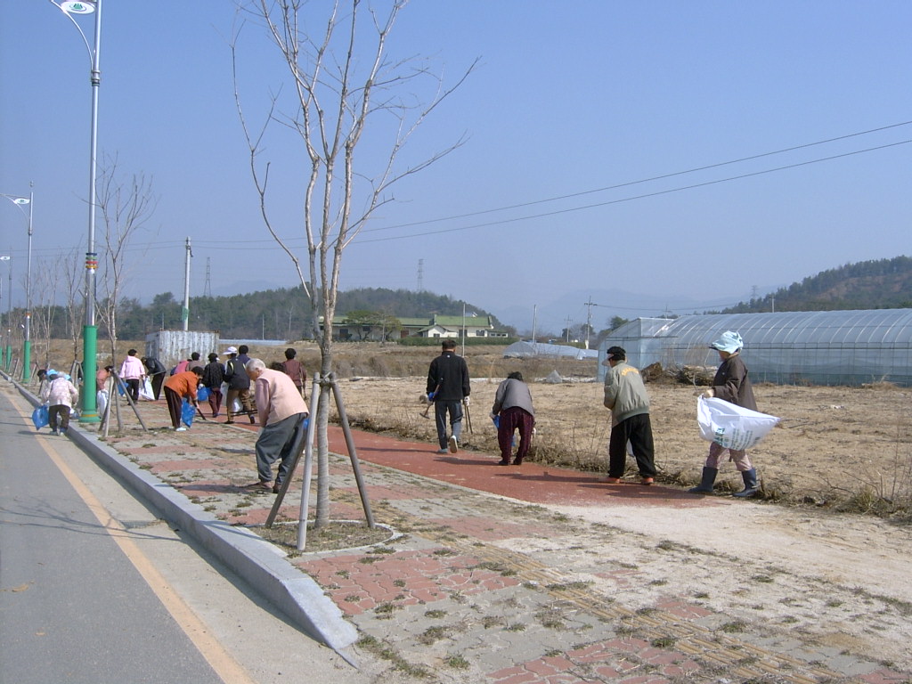 장학2리 주민 환경정화 활동