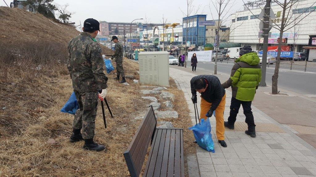 설 연휴 및 올림픽 대비 환경정화 활동 (2018.02.09)