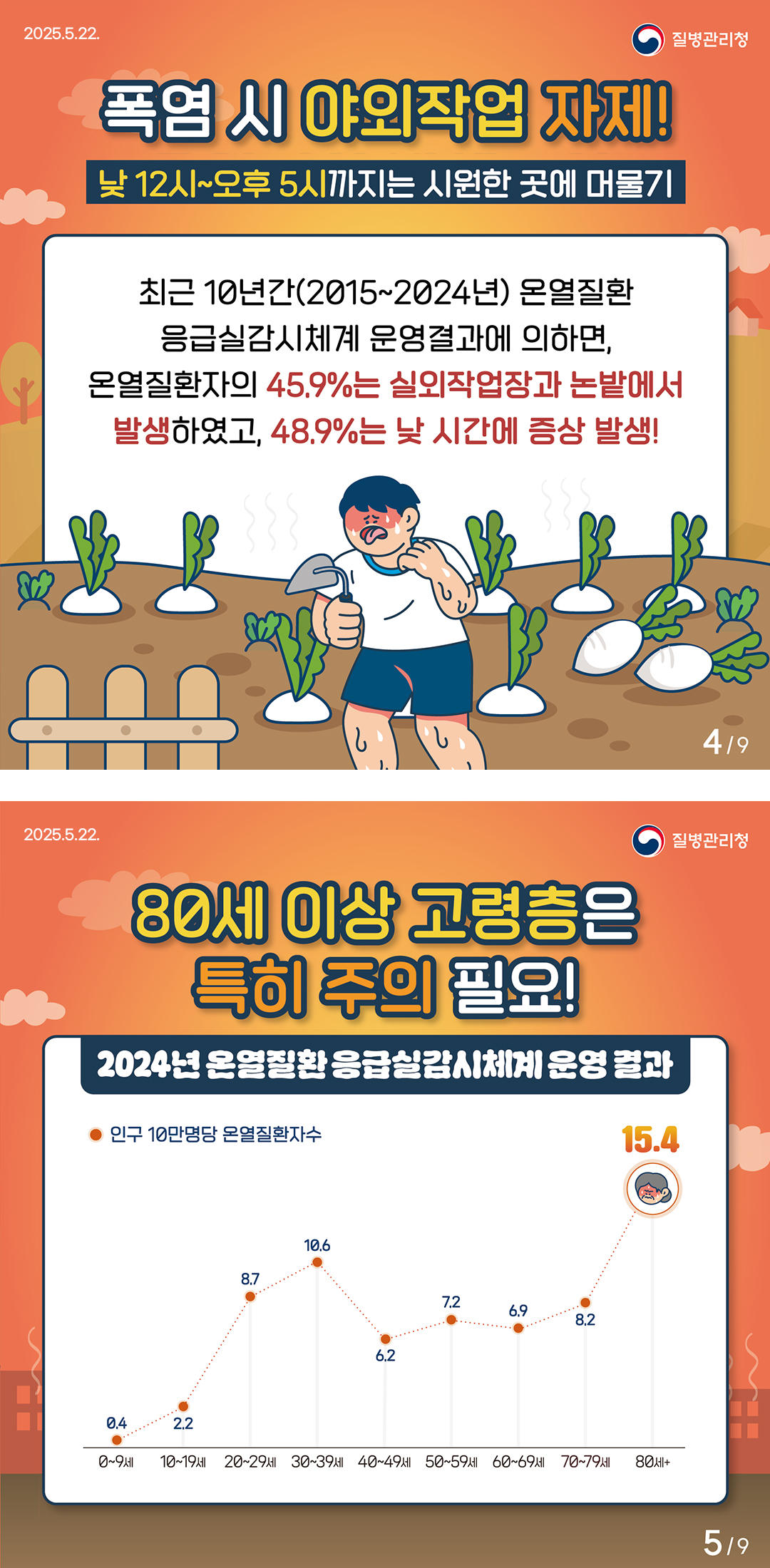 무더운 여름, 온열질환을 조심하세요!