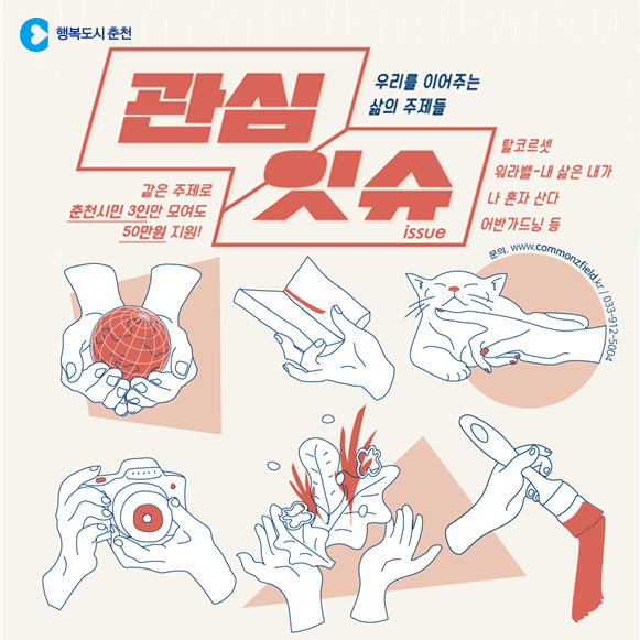 2020 춘천 커뮤니티 지원 사업 관심잇슈안내