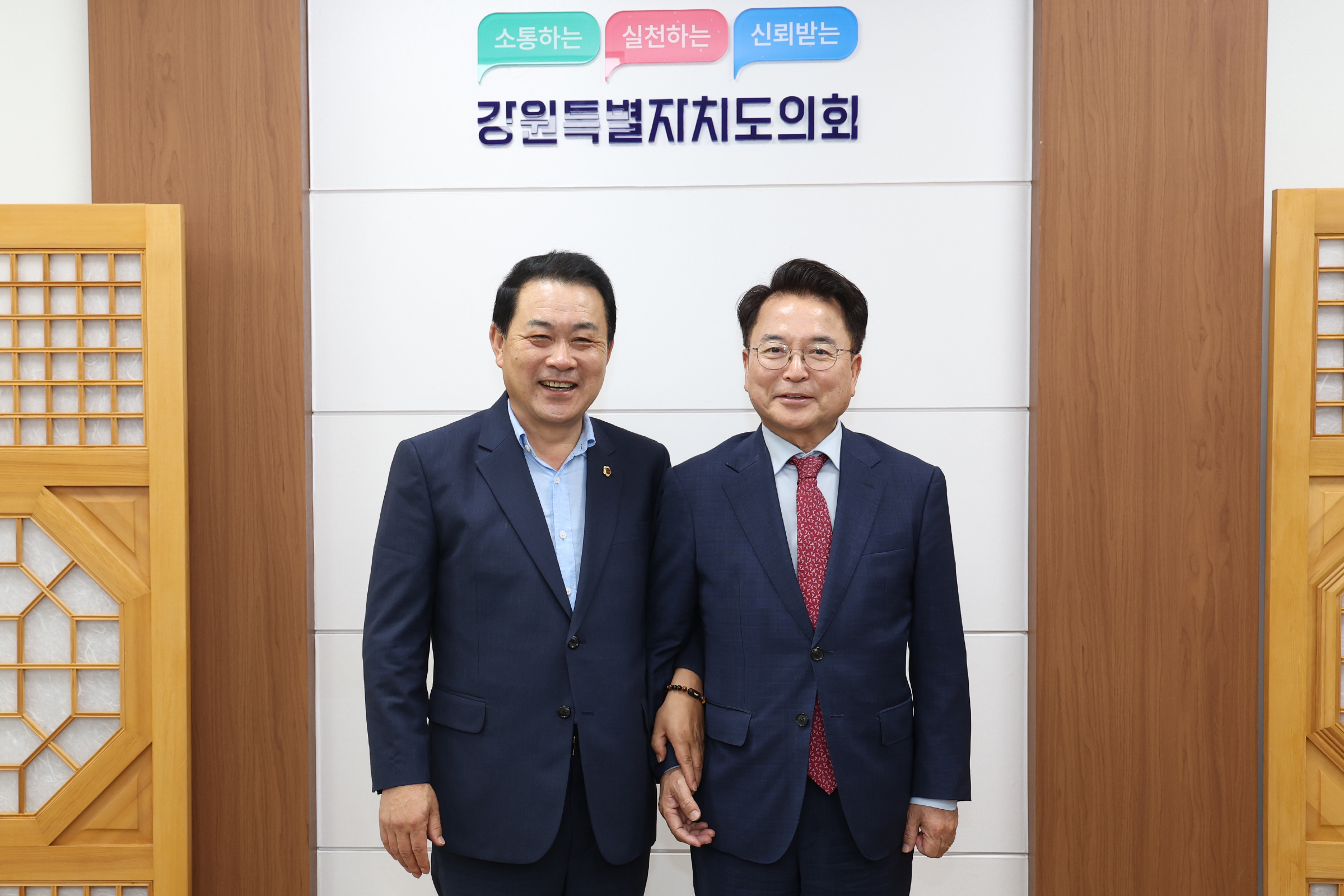 강원도의회 방문 (김시성 도의장, 박찬흥 경산위원장)