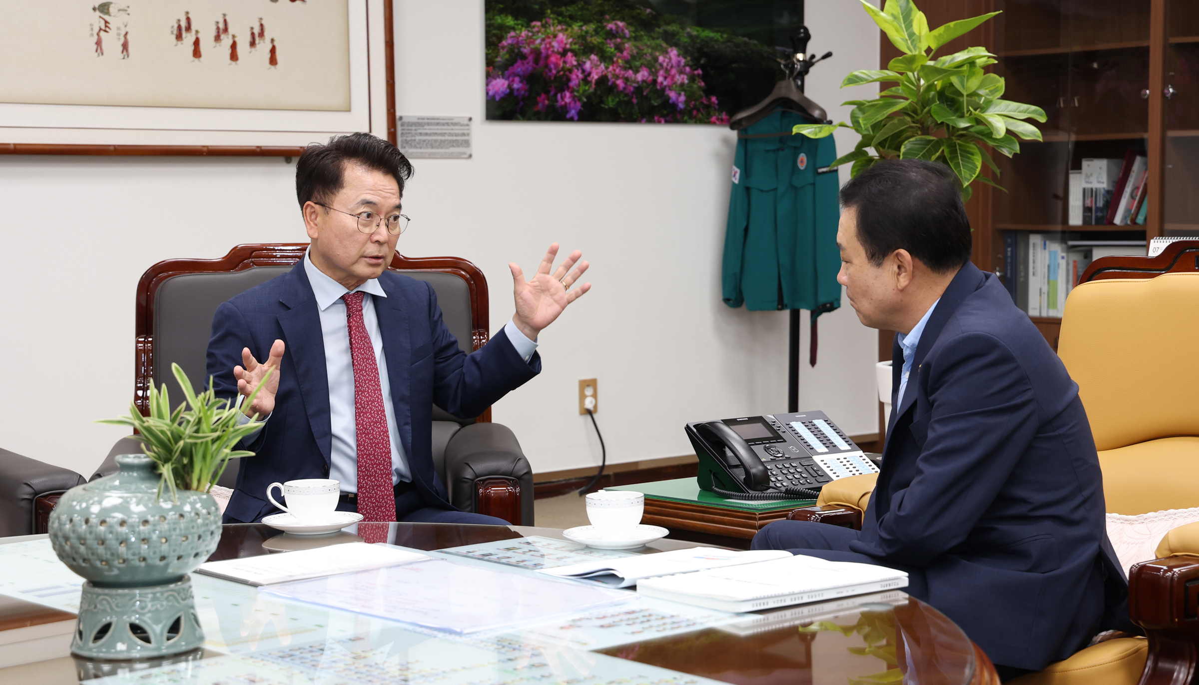 강원도의회 방문 (김시성 도의장, 박찬흥 경산위원장)