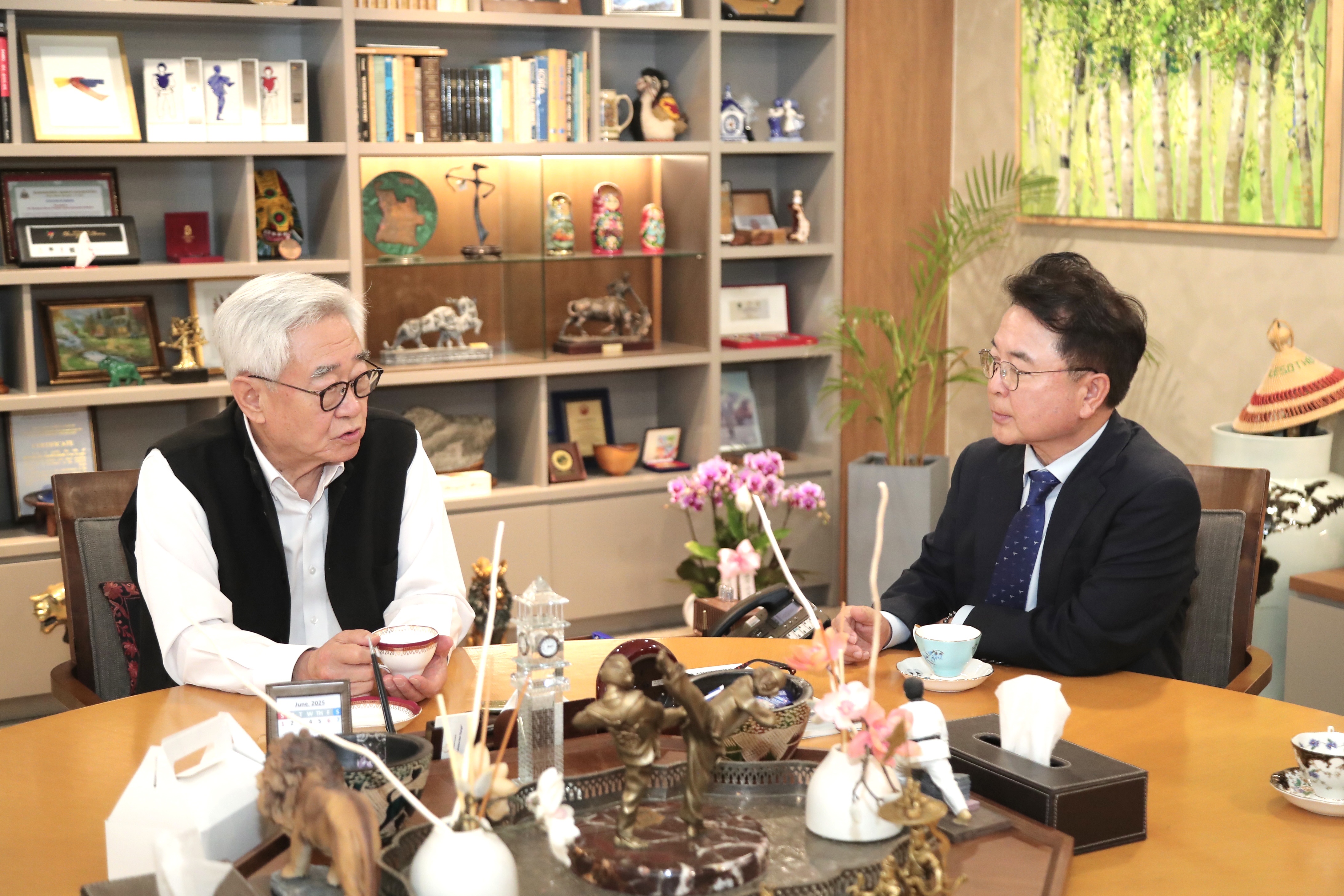 조정원 WT총재 접견