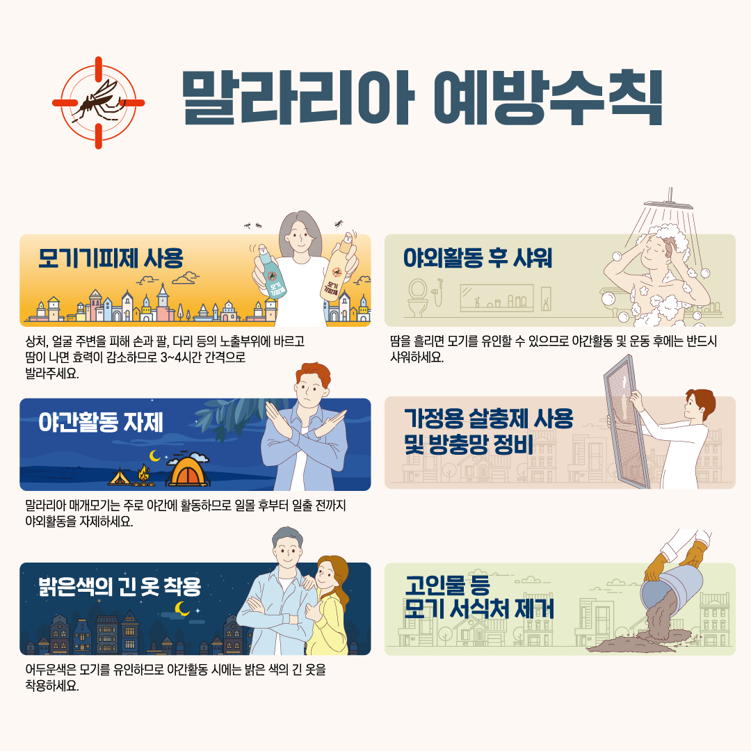 말라리아 예방 안내