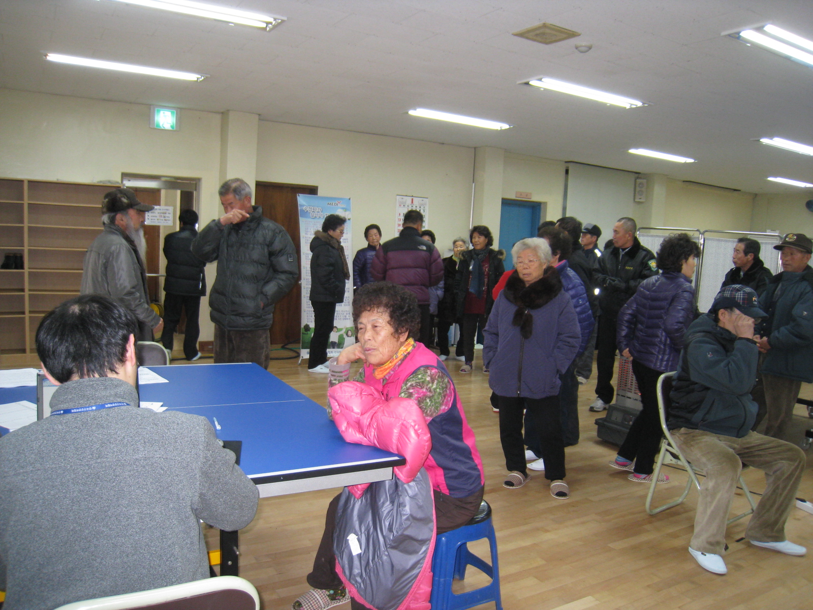 순회 건강검진 모습