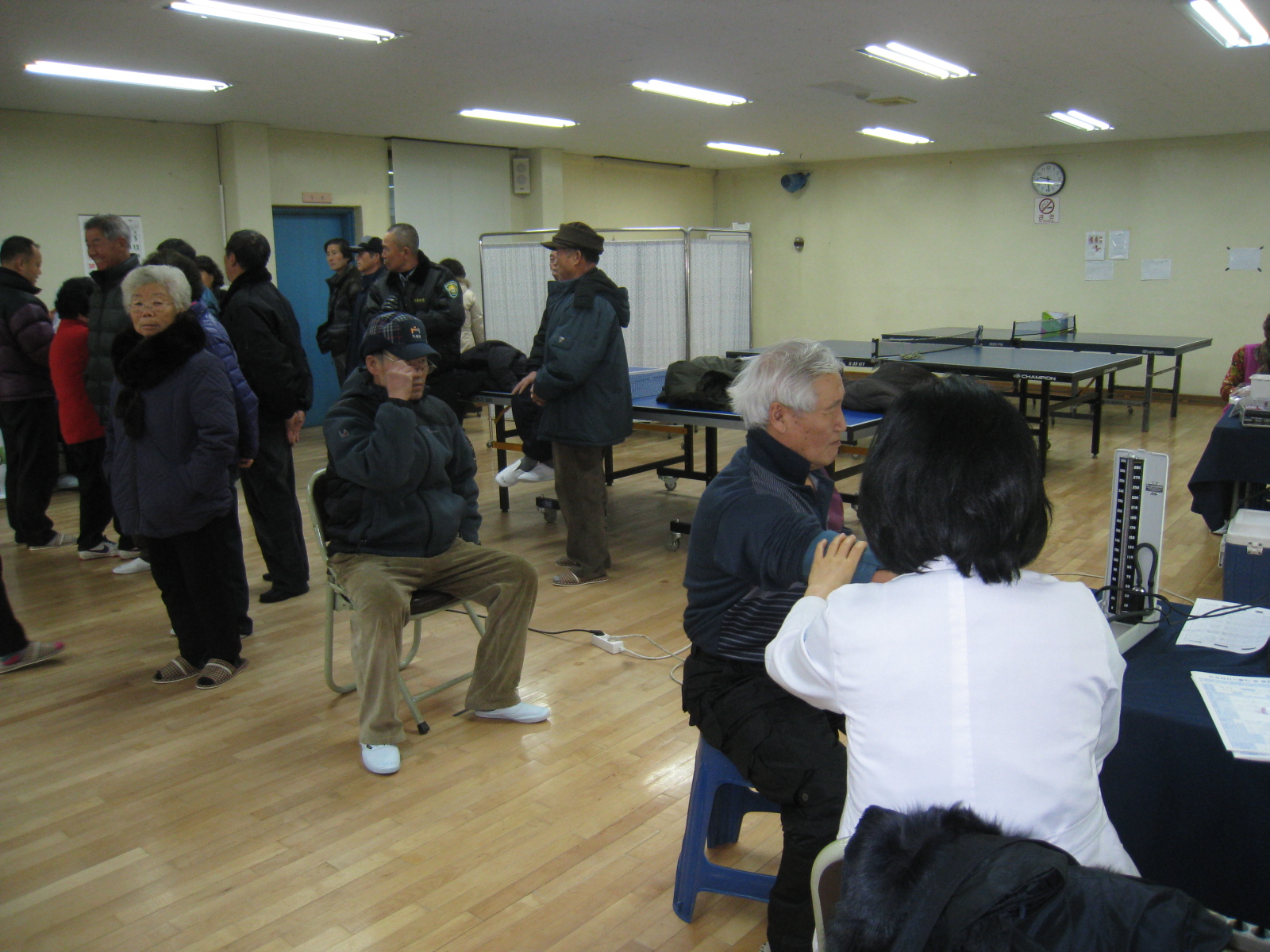 순회 건강검진 모습