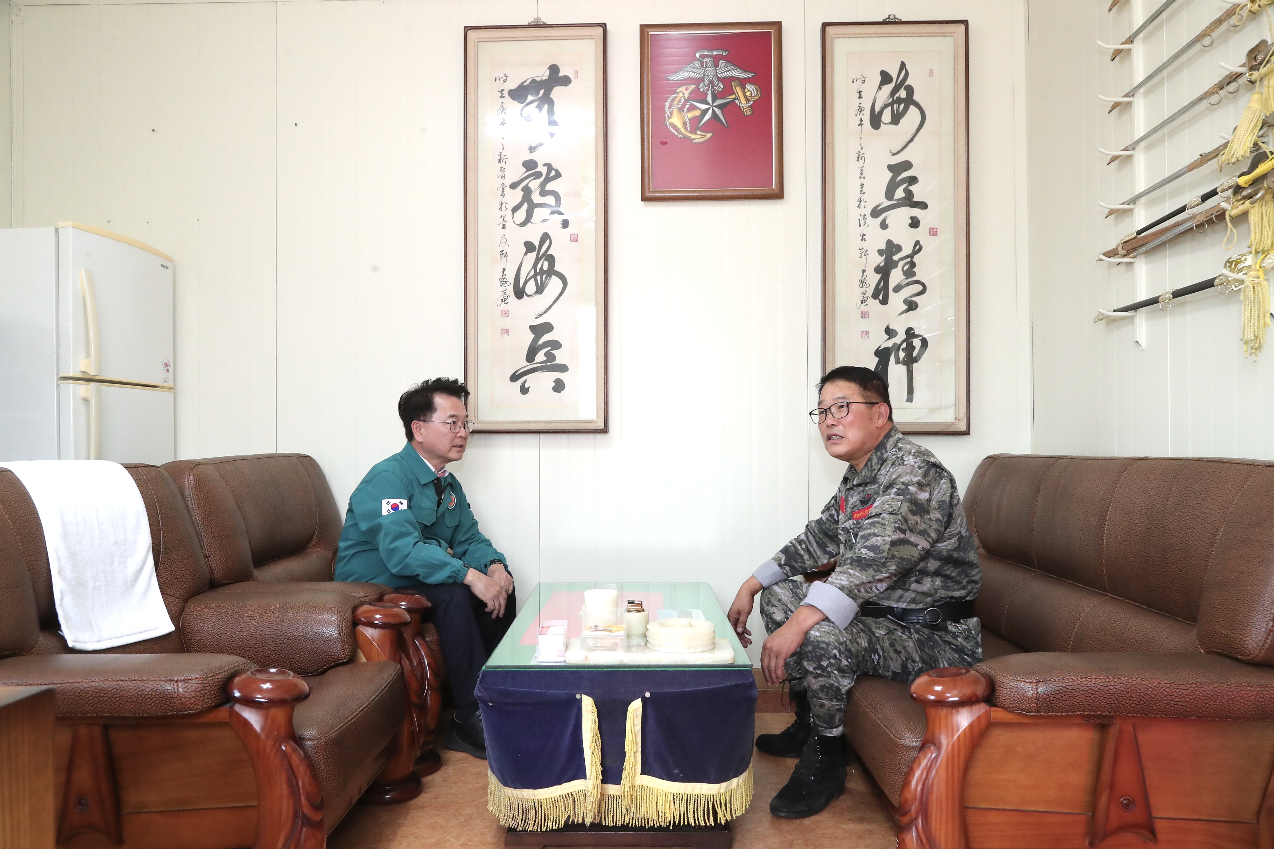 해병대전우회 방문