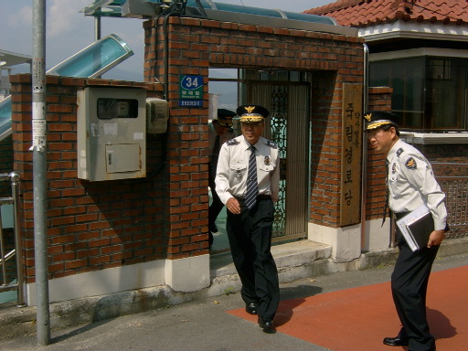 송강호 강원지방경찰청장 죽림경로당 방문