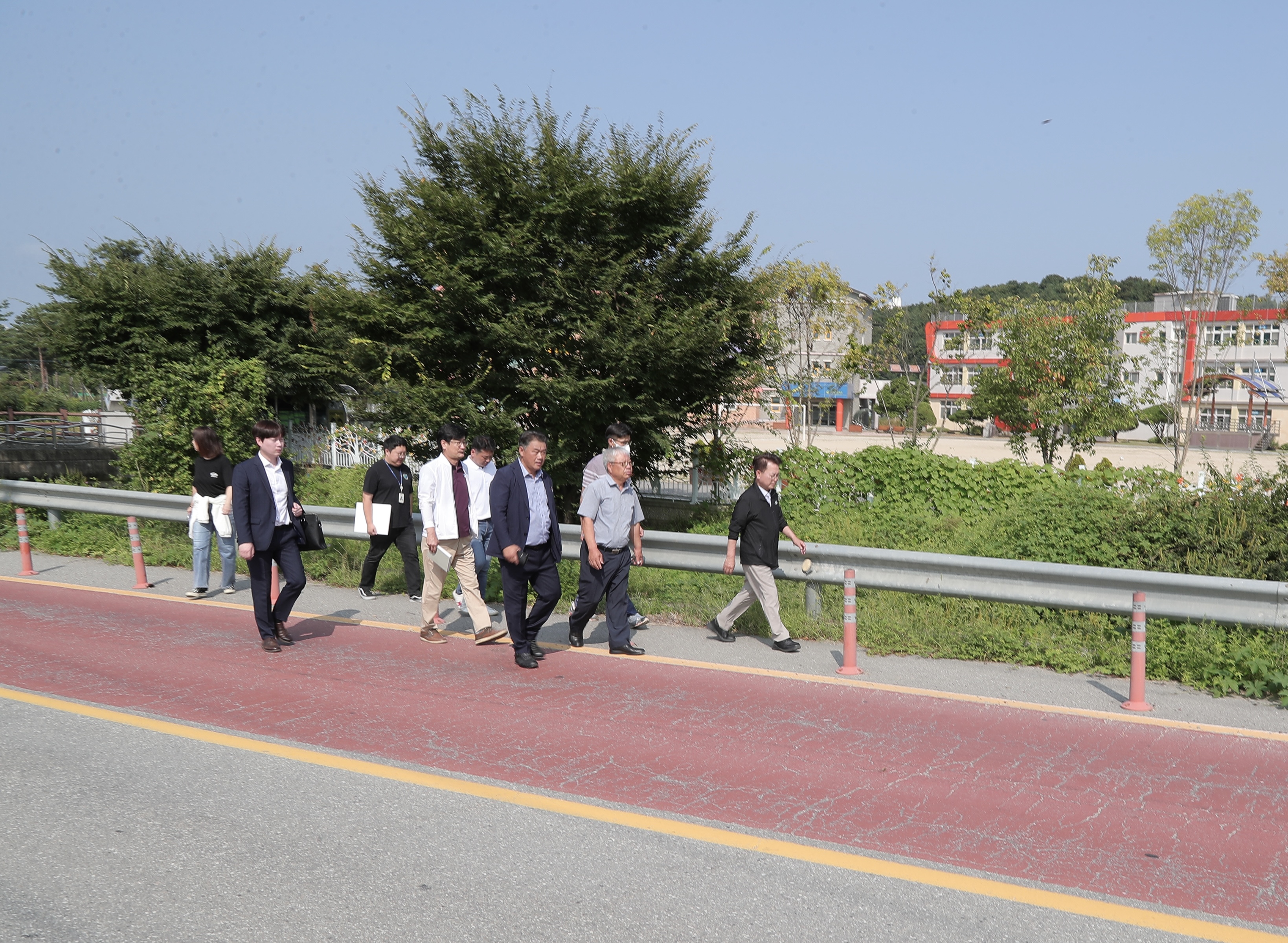 동내면 도로개설 현장 방문