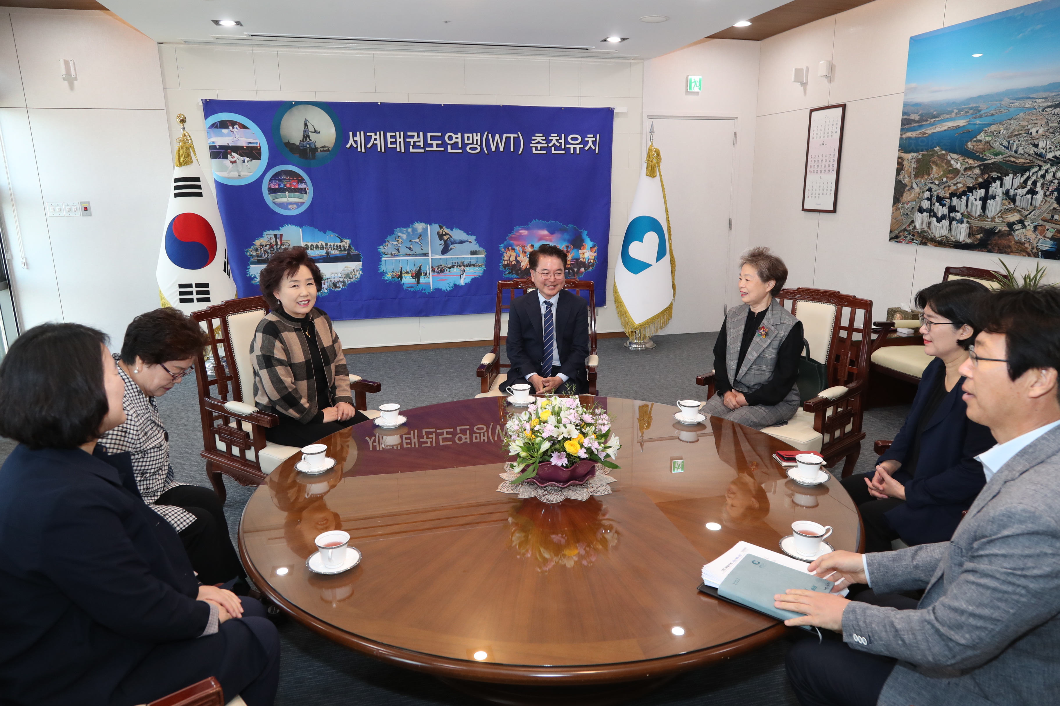 강원도새마을부녀회 시장님 면담