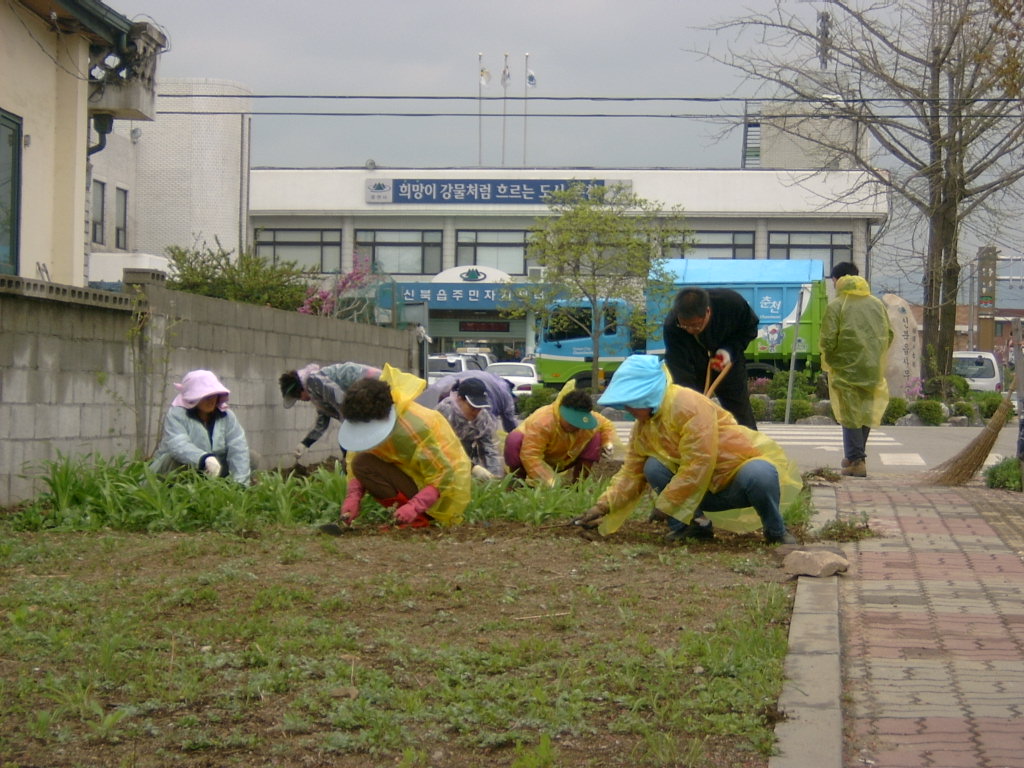 신북읍 새마을부녀회 소공원 조성