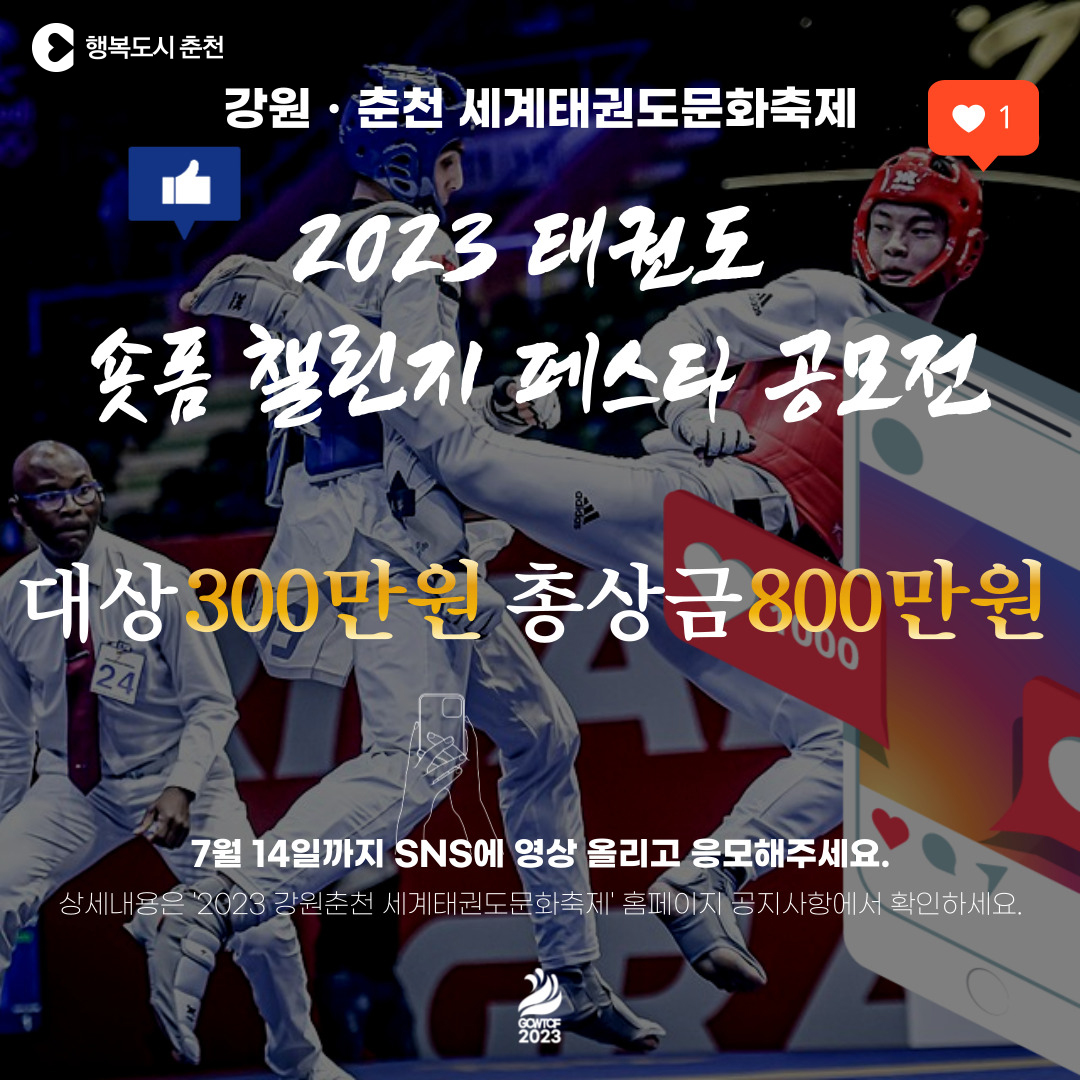 태권도 숏폼 챌린지 페스타 공모전