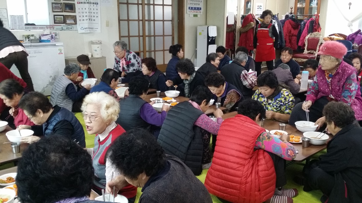 근사빵 호반경로당 칼국수 봉사