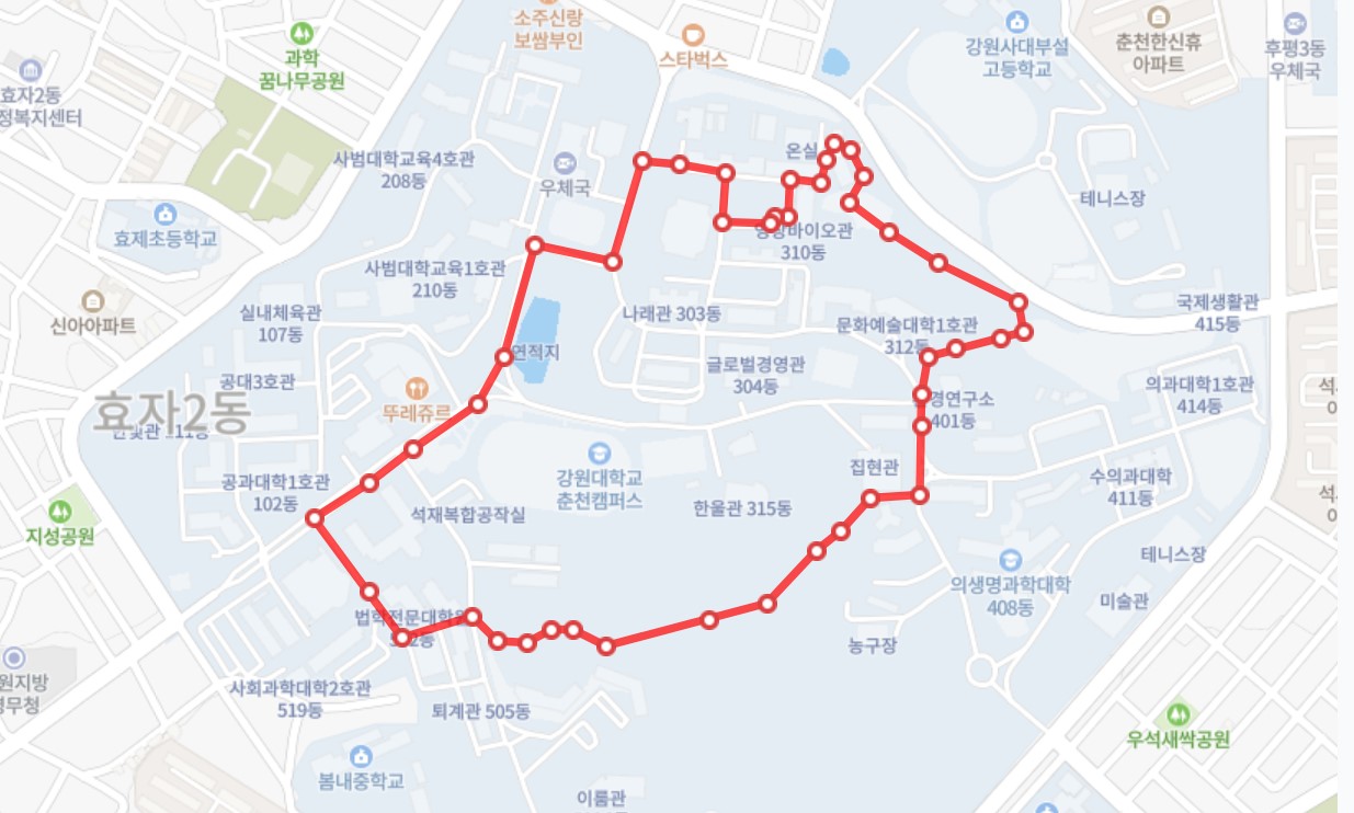 2022년 7월 걷기 “ 캠퍼스 걸어, 젊어봄”