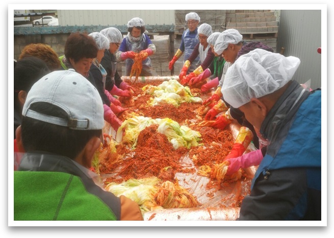 다문화가정, 면부녀회 합동 김장담그기