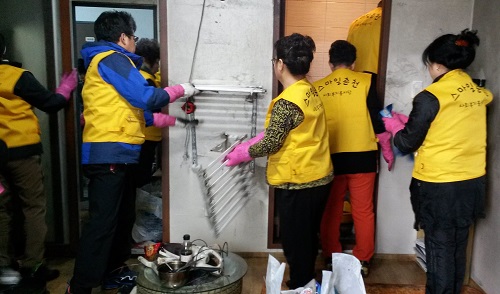 후평1동 사회복지봉사단 청소 봉사