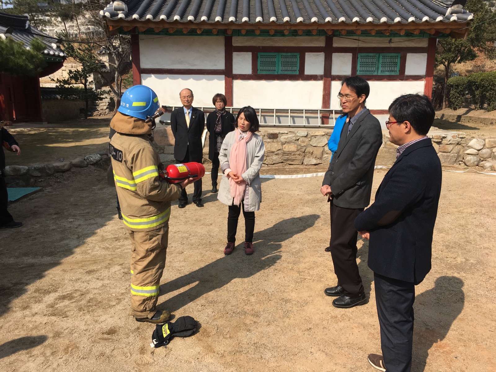 2017년 교동 향교 소방훈련실시