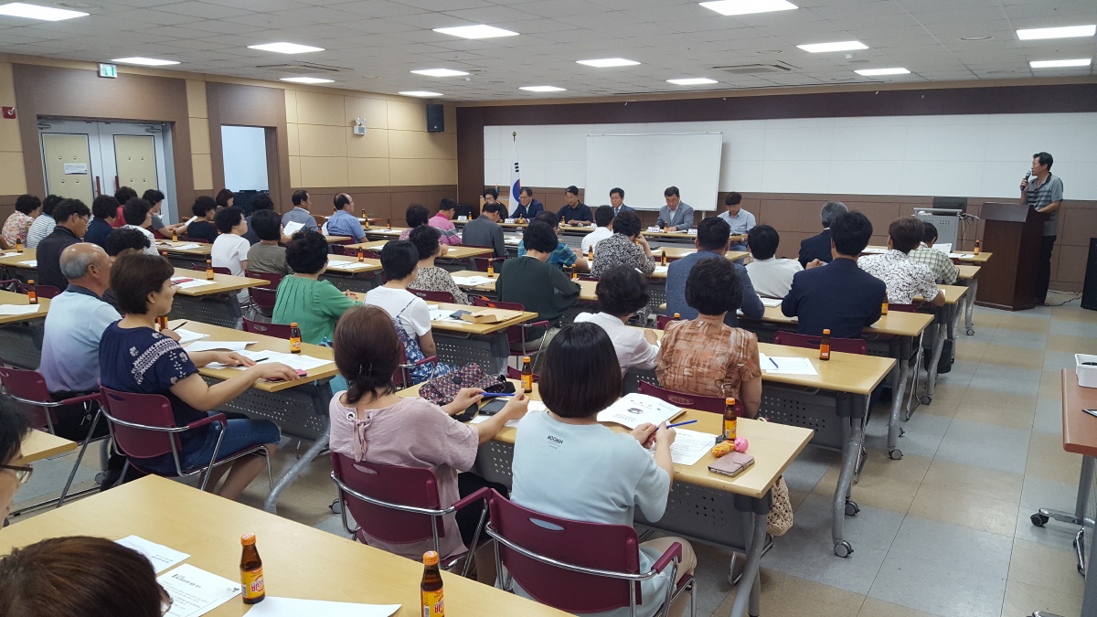 강남동 자생단체 8월 연석회의(확대회의) 및 심폐소생술 교육 실시