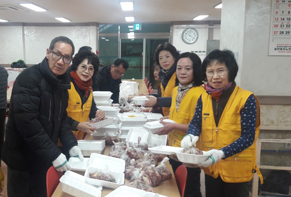 효자2동 사회복지봉사단 장수식당 봉사활동