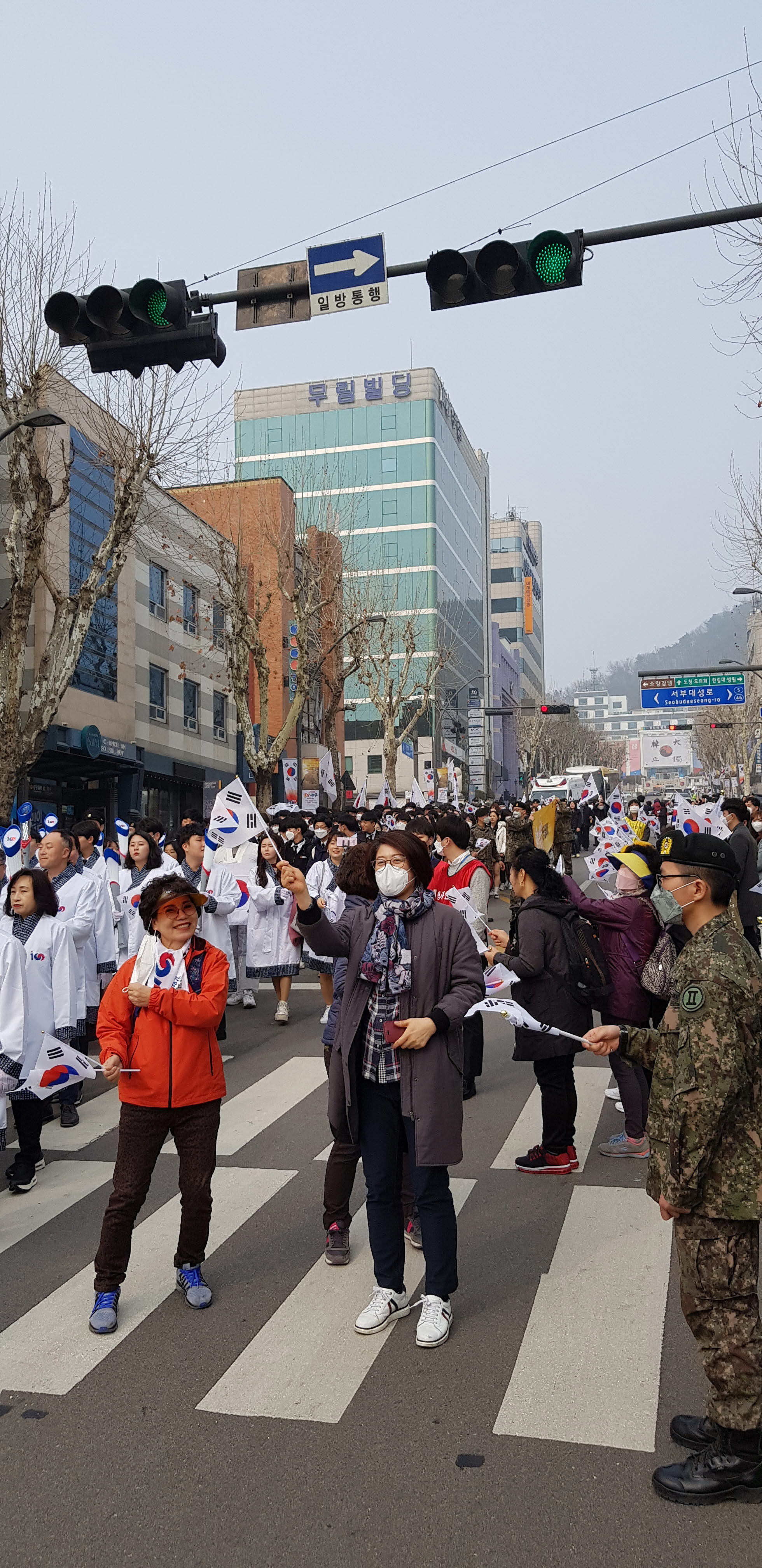 효자2동 「독립의횃불」전국릴레이 지역환영행사 참석