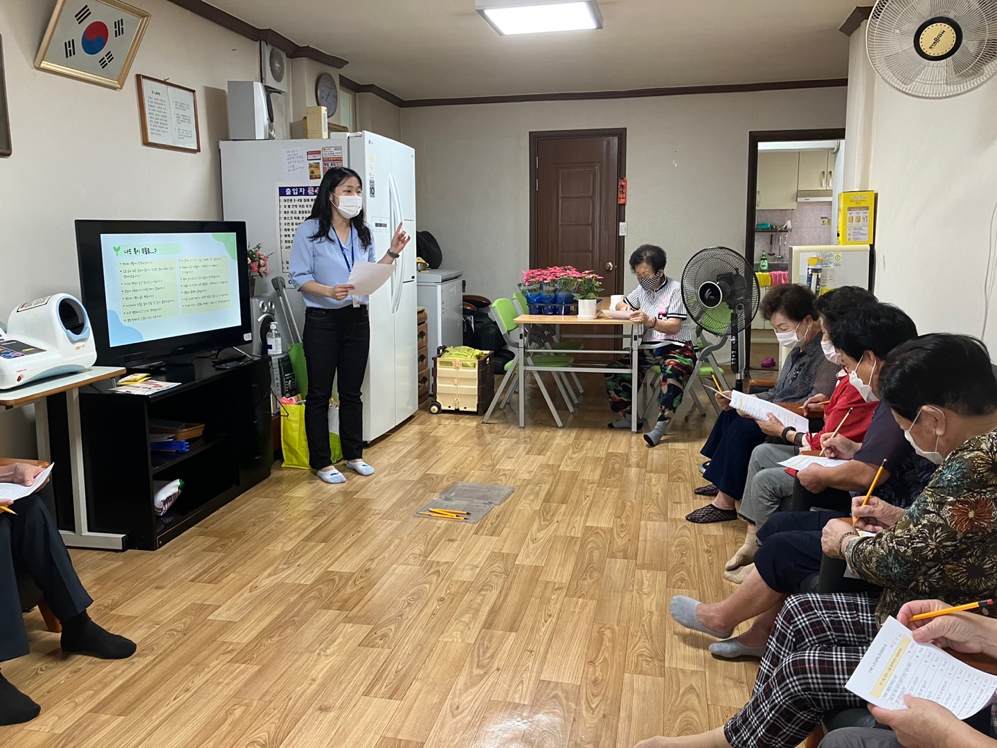 교동 찾아가는 경로당 건강프로그램 진행