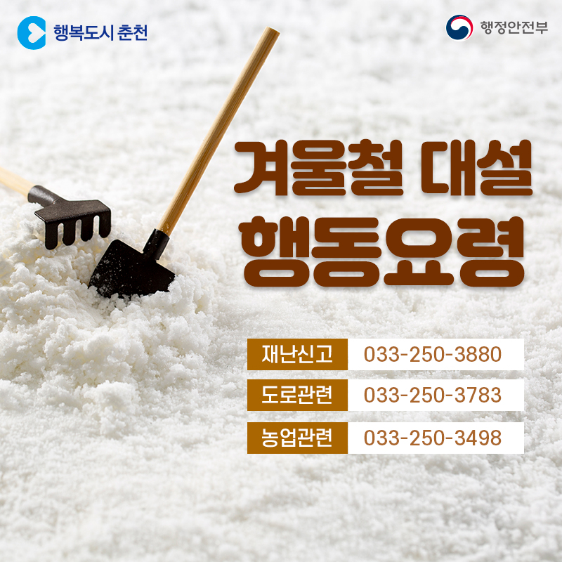 겨울철 대설 행동요령
