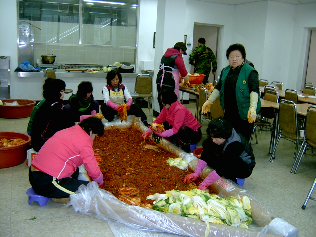 2008년 무료급식소 김장 실시