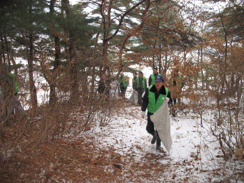 월곡리 등산로 전화활동