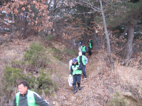 월곡리 등산로 전화활동