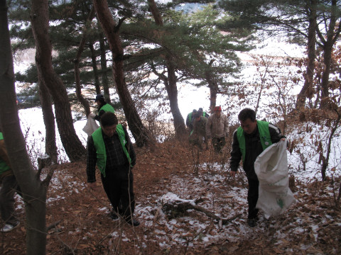 월곡리 등산로 전화활동