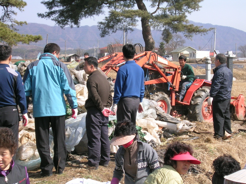 폐비닐수거 봉사활동(2)
