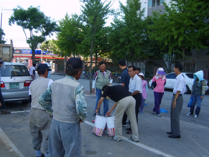 퇴계동 재향군인회 희망근로자 격려