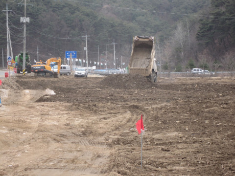 가산골마을 입구 3천여평의 축제장 조성