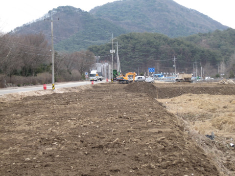 가산골마을 입구 3천여평의 축제장 조성