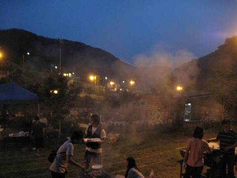 제1회국토순례대행지 한림대총학생회 격려