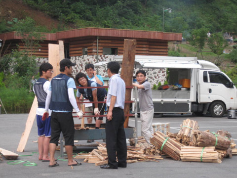 제1회국토순례대행지 한림대총학생회 격려