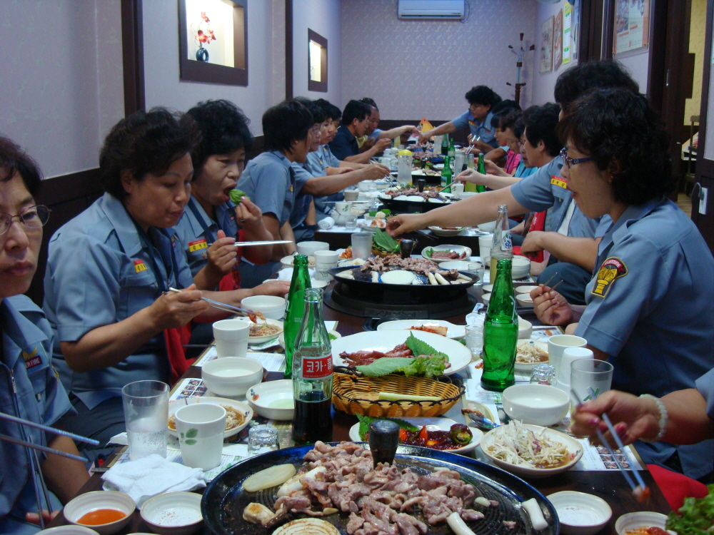 동면여자의용소방대 월례회의