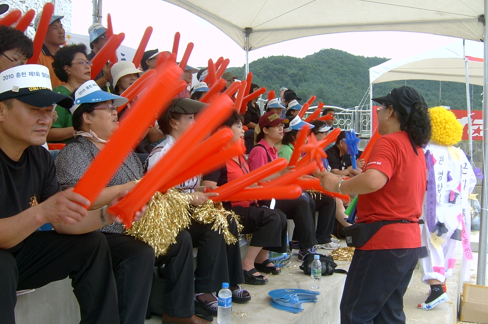 2010춘천월드레저경기대회 족구경기 응원