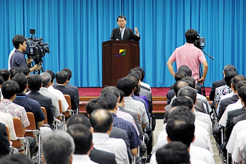 이광재 도지사 주재, 월례조회 개최!