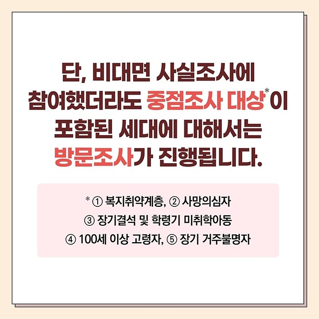 2023 주민등록 사실조사 안내