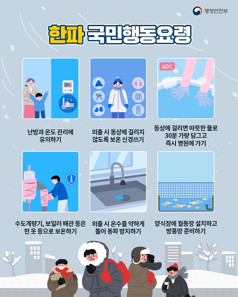 대설·한파 국민행동요령