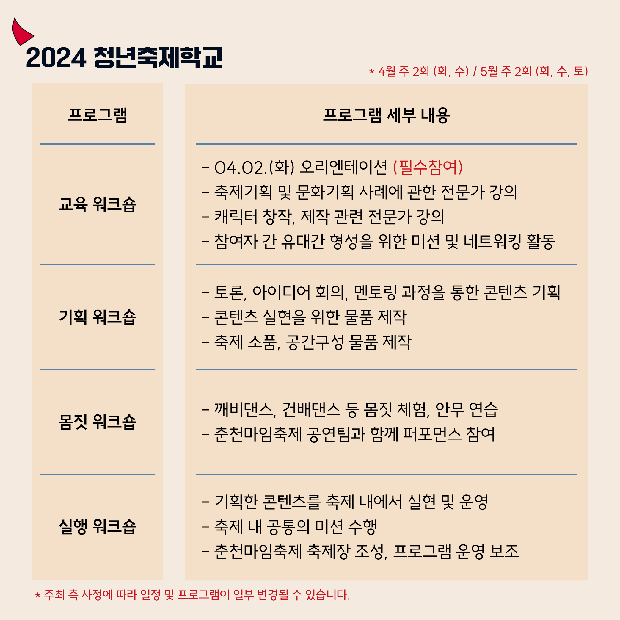 2024 춘천마임축제 마임프렌즈 '깨비짱' 모집