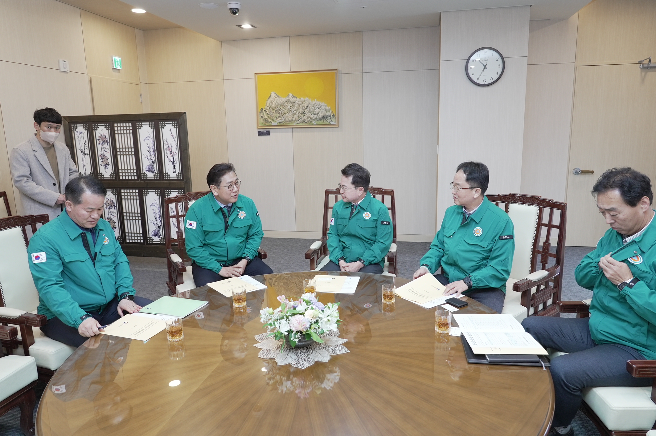 북부산림청장님 시장님 접견