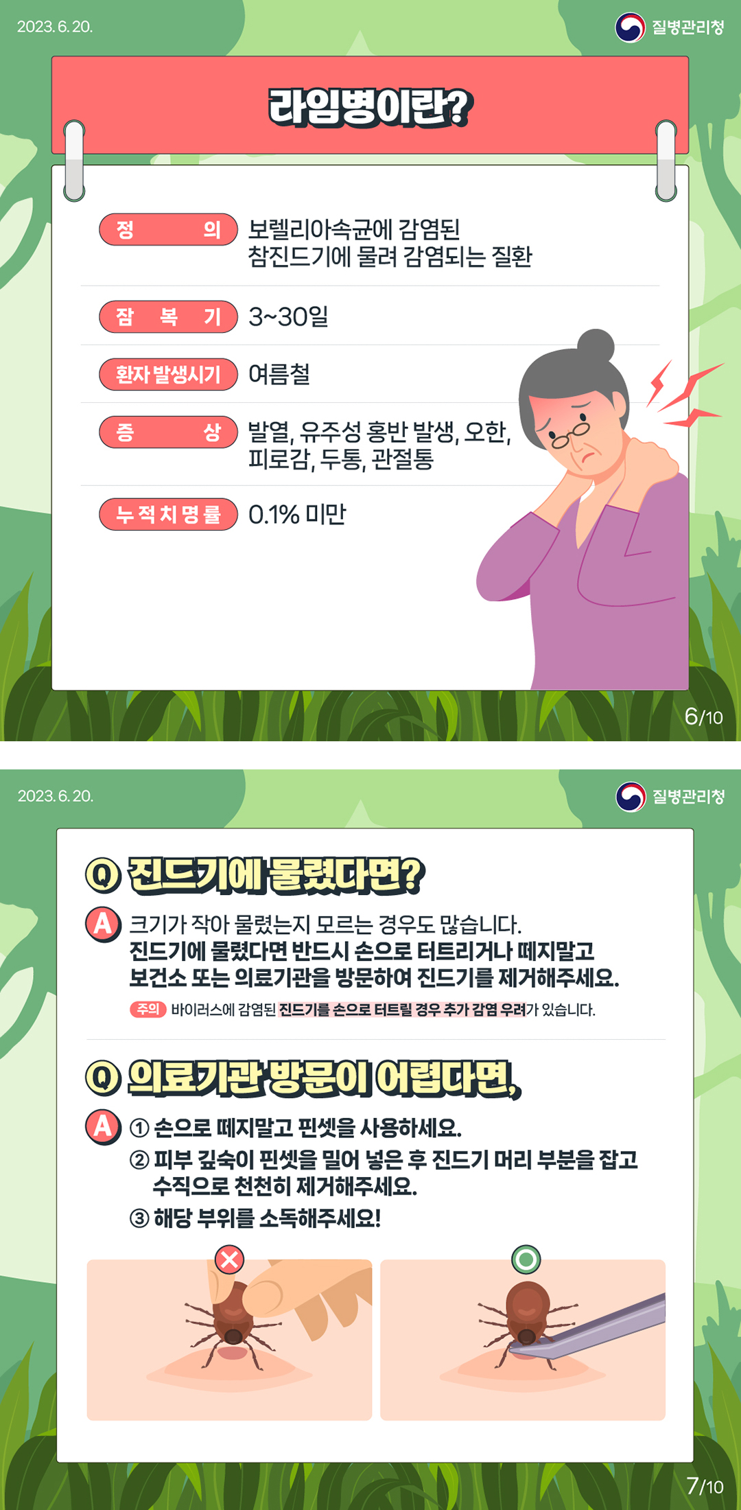 진드기매개감염병 예방 안내