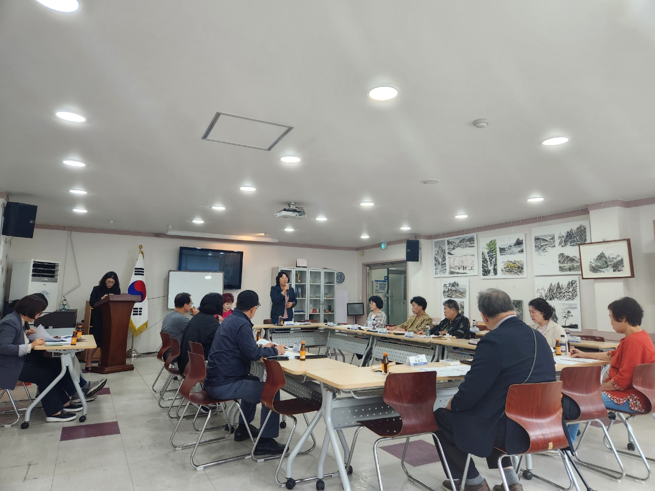 9월 2차 통장회의(교통안전 홍보 병행)